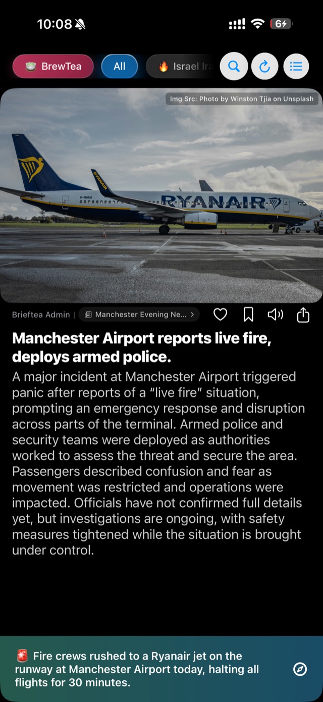 BriefTea, Breaking News