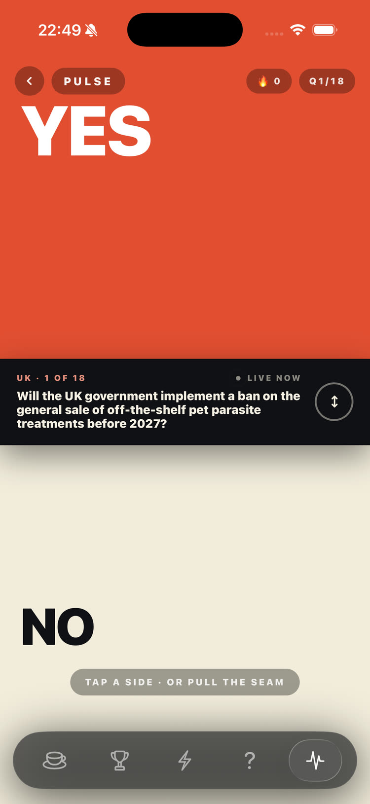 A Pulse vote in BriefTea